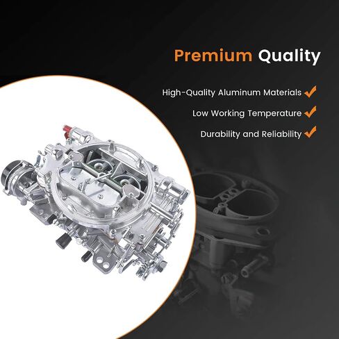 1406 Carburetor for Performer 600 CFM AFB Square Square Bore 4 Barrel متوافق مع Silverado Corvette Mustang Mercury Pickup Carburetor مع خنق كهربائي in Saudi Arabia