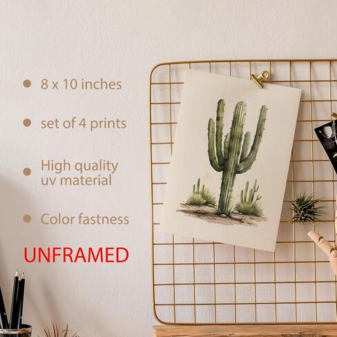 Hxlac Western Cowboy Nursery Wall Art Prints Set of 4 UNFRAMED - Western Wall Decor for Toddler Baby Boy Room, Cowboy Nursery Decor Pictures Wall Decor (8x10 Inches) in Kuwait