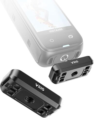 VRIG Quick Release Mount for Insta360 X4 Magnetic Mount Accessory 3-in-1 Multi x 4 Special Quick Release Adapter Device Compatible Quick Release 1/4 Tripod Fixed Sports Camera Selfie Stick in Saudi Arabia