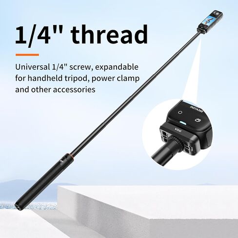 VRIG Quick Release Mount for Insta360 X4 Magnetic Mount Accessory 3-in-1 Multi x 4 Special Quick Release Adapter Device Compatible Quick Release 1/4 Tripod Fixed Sports Camera Selfie Stick in Saudi Arabia