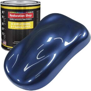 Restoration Shop - Sapphire Blue Metallic Acrylic Enamel Auto Paint - Gallon Paint Color Only - Professional Single Stage High Gloss Automotive, Car, Truck, Equipment Coating, 2.8 VOC in Kuwait