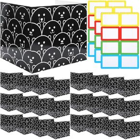 Crtiin 24 Pcs Privacy Boards Desk Privacy Folders Standard Privacy Board School Privacy Cardboard Board Desk Dividers for Student Desks Reduces Distractions Keep Eyes from Wandering (Bear) in Kuwait