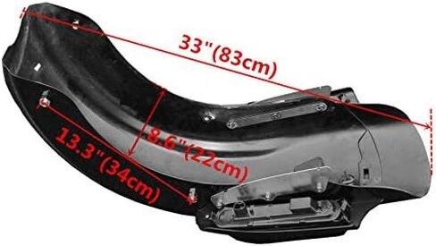 Rear Fender System with Stretched Saddlebags fits for Harley Davidson Touring Road King, Road Glide, Street Glide and Select CVO Models 2014-2023 in Saudi Arabia
