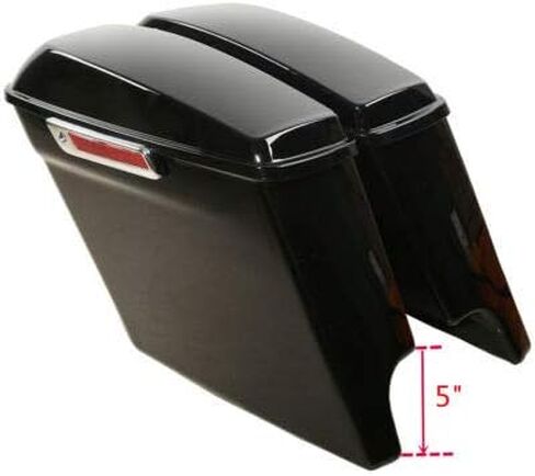 Rear Fender System with Stretched Saddlebags fits for Harley Davidson Touring Road King, Road Glide, Street Glide and Select CVO Models 2014-2023 in Saudi Arabia