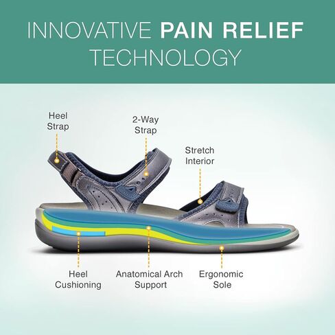 Orthofeet Malibu Orthopedic Women Adjustable Sandals | Three-Strap, Comfortable Open Toe Saldal with Anatomical Arch Support, Soft Cushioning, Wide Toe Box for Casual Beach Outings in Saudi Arabia