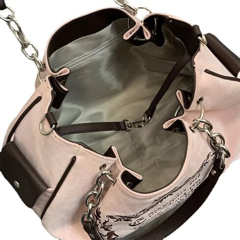 Coquette Tote Bag Cute Core Aesthetic Tote Bag Womens Crossbody Bag Satchels Bags Pink Goth in Saudi Arabia