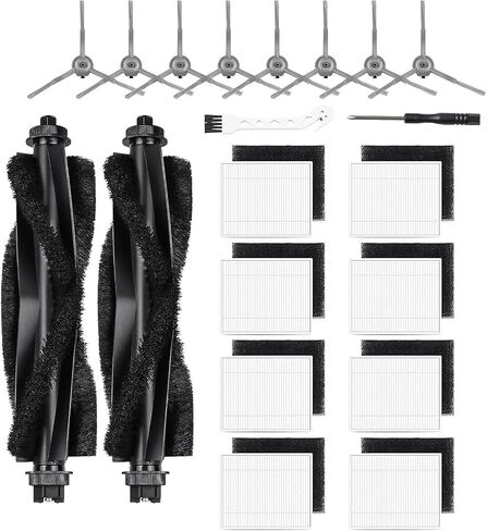 16 Pack 2.5L Large Replacement Dust Bags for Self-Empty Vacuum Dock | Multi-Layer Fabric, Ideal for Pet Homes, Captures Dust & Debris, Fits Eufy L50 L60 SES Conga 8090 9090AI Haier H9 Plus in Saudi Arabia