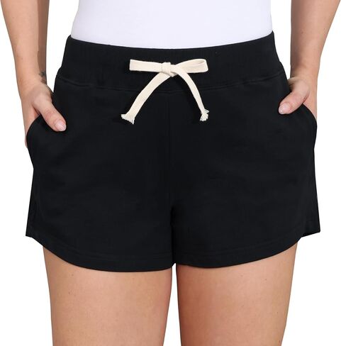 HOW'ON Shorts for Women Comfy Elastic Waisted Drawstring Casual Summer Shorts with Pocket in Saudi Arabia