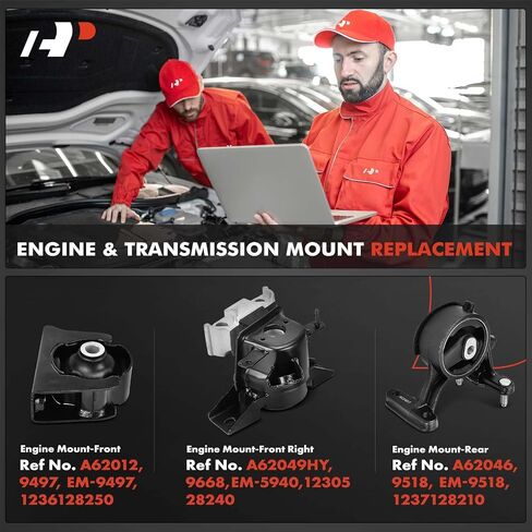 A-Premium Engine Motor Motion Kit متوافقة مع Toyota RAV4 2006 2007 2007 2.4L ، AWD ، 4WD ، 3-PC ، استبدل# 1230528240 ، 12305OH040 in Saudi Arabia