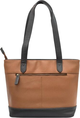 Hand Crafted Genuine Leather Women Tote Bag Soft Handbags Shoulder Bag Stylish Top Handle Bag Office Laptop Bag in Saudi Arabia