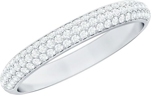 خاتم النصف الخلوي المعتمد من Moissanite للنساء ، حلقة شبه الأبدية ، جودة D-VS1 in Kuwait