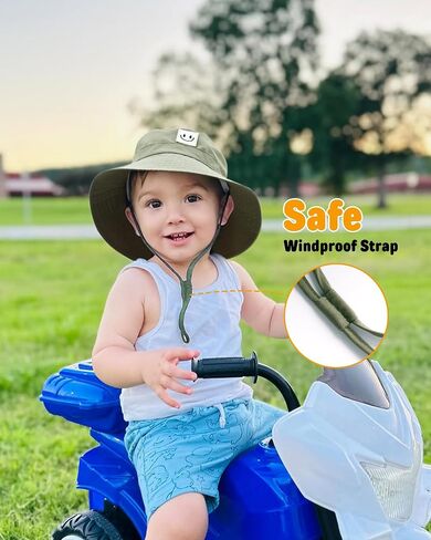 FURTALK Toddler Baby Sun Hat for Boy Girl Kids Bucket Beach UPF 50+ Summer Hat in Kuwait