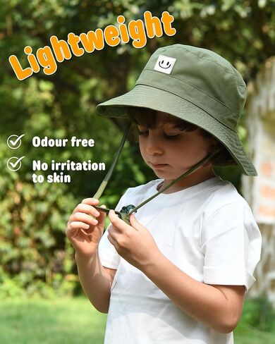 FURTALK Toddler Baby Sun Hat for Boy Girl Kids Bucket Beach UPF 50+ Summer Hat in Kuwait