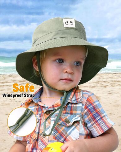 FURTALK Toddler Baby Sun Hat for Boy Girl Kids Bucket Beach UPF 50+ Summer Hat in Kuwait