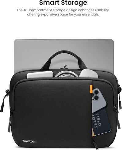 tomtoc 360 Protective Laptop Carry Case for 14-inch MacBook Pro M4/M3/M2/M1 Pro/Max A3112 A3401 A3185 A2992 A2918, Water-resistant Laptop Shoulder Bag for 13-inch MacBook/iPad Pro M4/iPad Air M3 M2 in Saudi Arabia