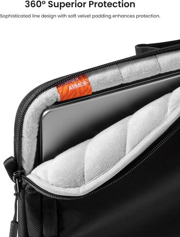 tomtoc 360 Protective Laptop Carry Case for 14-inch MacBook Pro M4/M3/M2/M1 Pro/Max A3112 A3401 A3185 A2992 A2918, Water-resistant Laptop Shoulder Bag for 13-inch MacBook/iPad Pro M4/iPad Air M3 M2 in Saudi Arabia