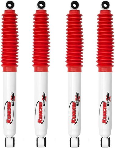 Rancho RS55001 RS55112 RS5000X Series Set of Front & Rear Shocks fits 1989 1991 V2500 Suburban with 2.5-4" Lift - Handles Extreme Temperature Changes, Accommodates Larger Tires in Saudi Arabia