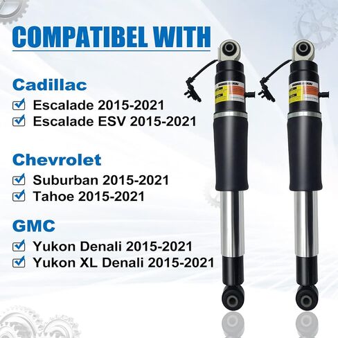 Teilelager 84176675 Pair Rear Air Shock Absorber with Electronic Sensor for Tahoe Suburban Cadillac Escalade ESV GMC Yukon XL 2015-2021 in Saudi Arabia