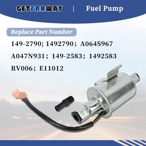 149-2790 12V Fuel Pump Compatible with Cummins Onan Generator 3.5-5 PSI 25-35 GPH Replace 149-2583 A064S967 A047N931 RV006 E11012 in Saudi Arabia