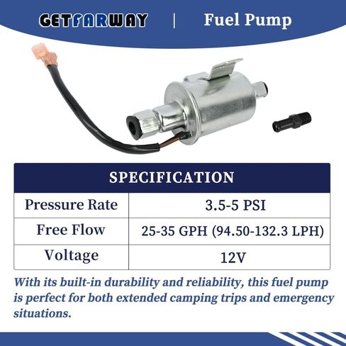 149-2790 12V Fuel Pump Compatible with Cummins Onan Generator 3.5-5 PSI 25-35 GPH Replace 149-2583 A064S967 A047N931 RV006 E11012 in Saudi Arabia
