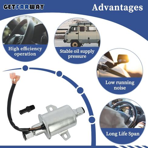 149-2790 12V Fuel Pump Compatible with Cummins Onan Generator 3.5-5 PSI 25-35 GPH Replace 149-2583 A064S967 A047N931 RV006 E11012 in Saudi Arabia