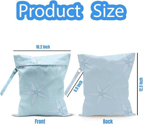 Wet Dry Bag, Wet Bag for Swimsuit, Travel, Beach, Pool, Diapers, Dirty Yoga Gym Clothes, Makeup Bag, Summer Vacation Essentials, Waterproof Reusable Beach Bag in Kuwait