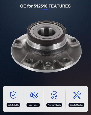 ECCPP Wheel Hub and Bearing Assembly Rear 512510 fit for Dodge Dart 2013-2016 5 Lugs Wheel Bearing Hubs with ABS 2pcs in Saudi Arabia