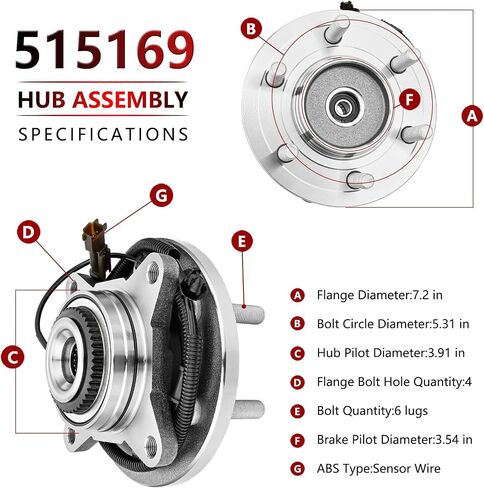JLEO 515169 محمل العجلات الأمامية 4WD وتجميع المحور لعام 2015-2017 FORD F-150 (2.7L 3.5L 5.0L LOVINES) محمل محور البديل in Saudi Arabia