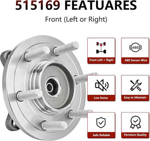 JLEO 515169 محمل العجلات الأمامية 4WD وتجميع المحور لعام 2015-2017 FORD F-150 (2.7L 3.5L 5.0L LOVINES) محمل محور البديل in Saudi Arabia