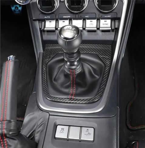 Real Dry Carbon Fiber Gear Shift Box Frame Trim Cover for Toyota GR86 for Subaru BRZ 2021up in Saudi Arabia