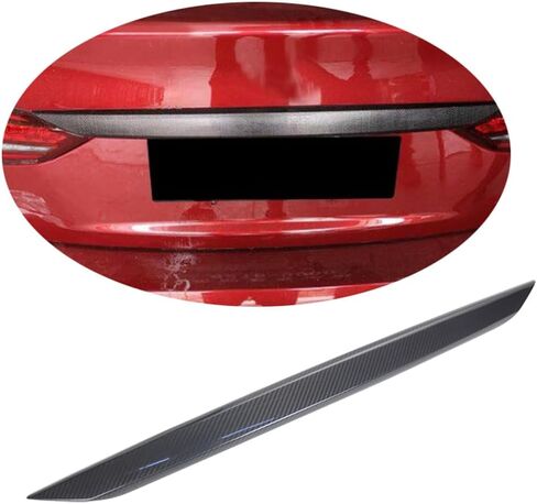 Real Dry Carbon Fiber Rear Trunk Trims Tailgate Door Trims for Infiniti Q50 Q50S 2018+ in Saudi Arabia