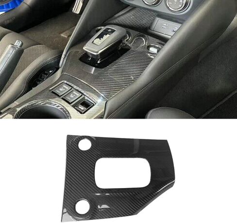 for Nissan Z RZ34 400z at 2022-2024 Dry Carbon Fiber Gear Shift Panel Cover Center Console Cup Holder Trim 2pcs in Saudi Arabia