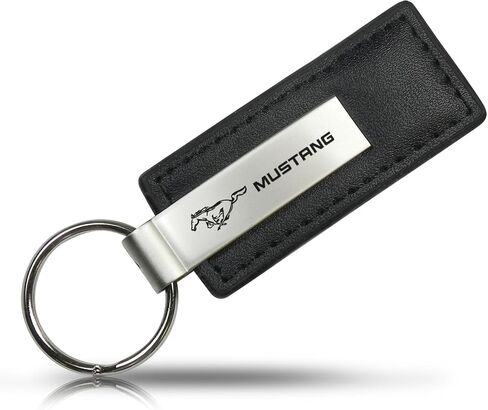 Ford Mustang Black Leather Key Chain in Saudi Arabia