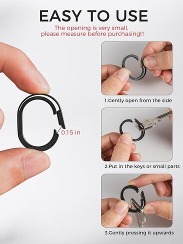مقطع سلسلة مفاتيح Fegve Titanium مع حلقة مفتاح الجانبية و 2/3inch د Ring لمفاتيح سيارة FOB in Kuwait