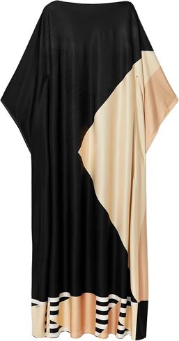 Soft Silk Kaftan Printed | Free Size | Maxi Dress | Vacation Wear | Kaftan Dress for Women | Cover up in Saudi Arabia
