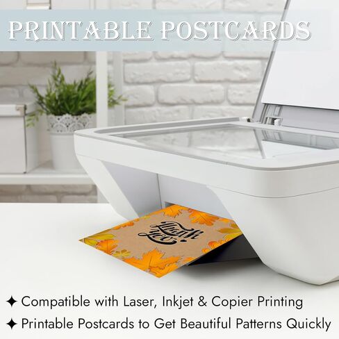 بطاقات بريدية فارغة للبريد ، 80 بطاقة بريد للبريد ، 300 GSM White 4 × 6 بوصات ورق البطاقات القابلة للطباعة القابلة للطباعة للطباعة على عيد ميلاد ، شكرًا لك ، بطاقات بريدية تجارية in Kuwait
