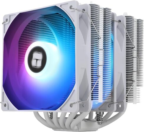 Peerless Assassin 120 SE ARGB CPU Air Cooler, 6 Heat Pipes CPU Cooler, Dual 120mm TL-C12C-S PWM Fan, Aluminium Heatsink Cover, AGHP Technology, for AMD AM4 AM5/Intel 1150/1151/1200/1700 in Saudi Arabia