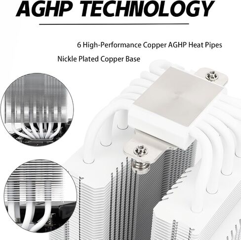 Peerless Assassin 120 SE ARGB CPU Air Cooler, 6 Heat Pipes CPU Cooler, Dual 120mm TL-C12C-S PWM Fan, Aluminium Heatsink Cover, AGHP Technology, for AMD AM4 AM5/Intel 1150/1151/1200/1700 in Saudi Arabia