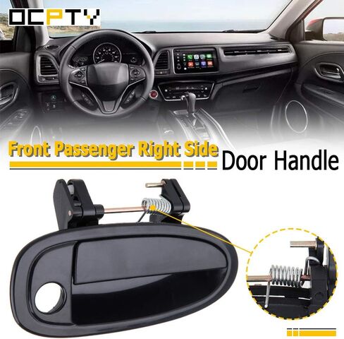 OCPTY Door Handle Exterior Front Passenger Right Side Replacement fit 1995-1999 Avalon Outside Door Handle Black in Saudi Arabia