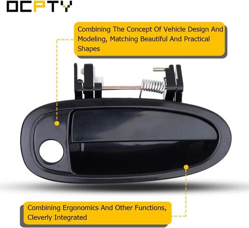 OCPTY Door Handle Exterior Front Passenger Right Side Replacement fit 1995-1999 Avalon Outside Door Handle Black in Saudi Arabia
