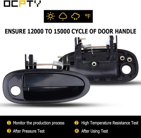 OCPTY Door Handle Exterior Front Passenger Right Side Replacement fit 1995-1999 Avalon Outside Door Handle Black in Saudi Arabia