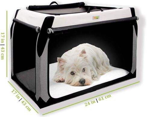 Folding Soft Dog Crate for Medium Dogs by DogGoods Indoor Outdoor Dog Kennels and Crates and Collapsible Dog Crate for Camping, Car, Roadtrips Extra Large Dogs, Large Dogs, Medium Dogs, Small Dogs in Saudi Arabia