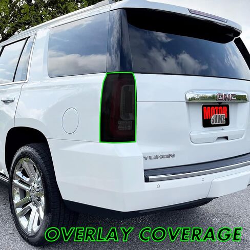SlickMod PreCut Vinyl Smoke Tint for 2015-2020 GMC Yukon | Yukon XL Tail Light (20% Dark Smoke, 1. Taillight) in Saudi Arabia