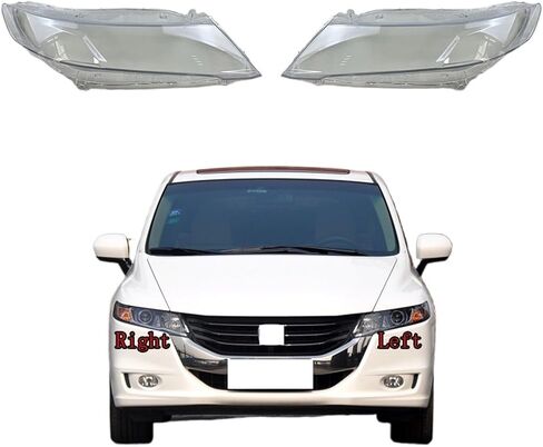 متوافق مع Honda Odyssey RB3 2009-2014 غطاء الأمامي الشفاف قناع مصباح المصباح المصباح مصباح شحن شلن استبدال العدسة الأصلية (PAIR) in Saudi Arabia