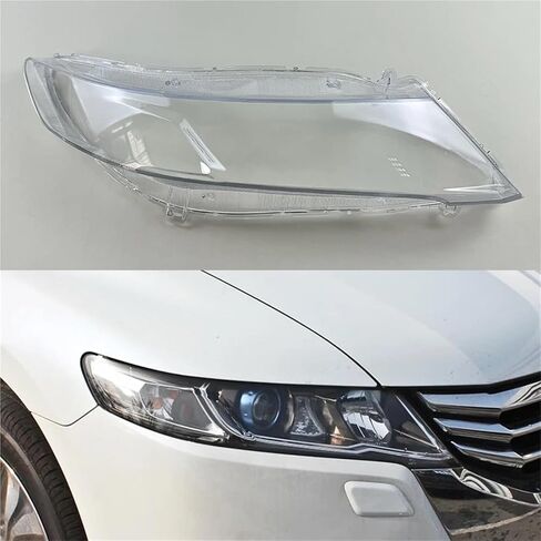 متوافق مع Honda Odyssey RB3 2009-2014 غطاء الأمامي الشفاف قناع مصباح المصباح المصباح مصباح شحن شلن استبدال العدسة الأصلية (PAIR) in Saudi Arabia