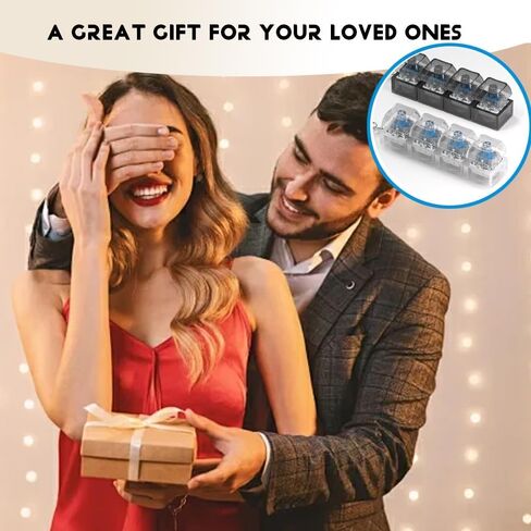 2 Pcs Quiet Keyboard Fidget Toy Fidget Clicker for Relieve Anxiety Decompression Toys with LED Lights Keychain Stress Relief in Kuwait