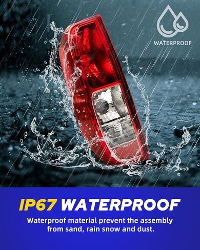 مجموعة ضوء ذيل Autoone مع مصابيح LED الأصلية متوافقة مع 2005-2021 Nissan Frontier ، 2009-2012 Suzuki Equator Lights Assembly ، جانب الركاب (RH) in Kuwait