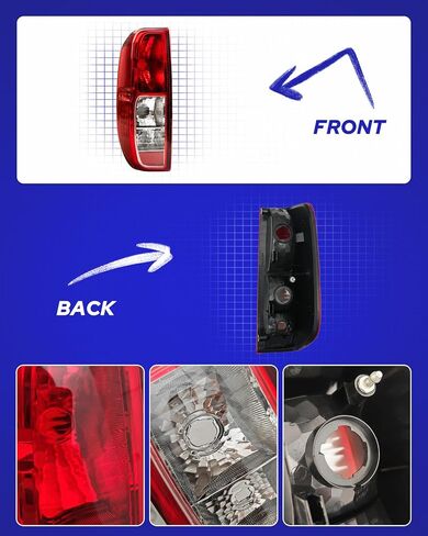 مجموعة ضوء ذيل Autoone مع مصابيح LED الأصلية متوافقة مع 2005-2021 Nissan Frontier ، 2009-2012 Suzuki Equator Lights Assembly ، جانب الركاب (RH) in Kuwait