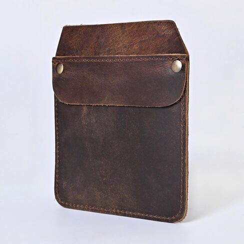 Large Pocket Protector Genuine Buffalo Leather Pen Holder Pouch Organizer for Shirts, Lab Coats, Pants - Multi-Purpose - Holds Pens, Pencils, tools and Notes for School, Office in Kuwait