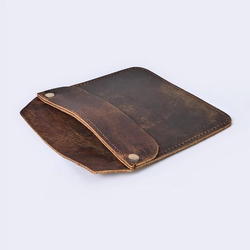 Large Pocket Protector Genuine Buffalo Leather Pen Holder Pouch Organizer for Shirts, Lab Coats, Pants - Multi-Purpose - Holds Pens, Pencils, tools and Notes for School, Office in Kuwait